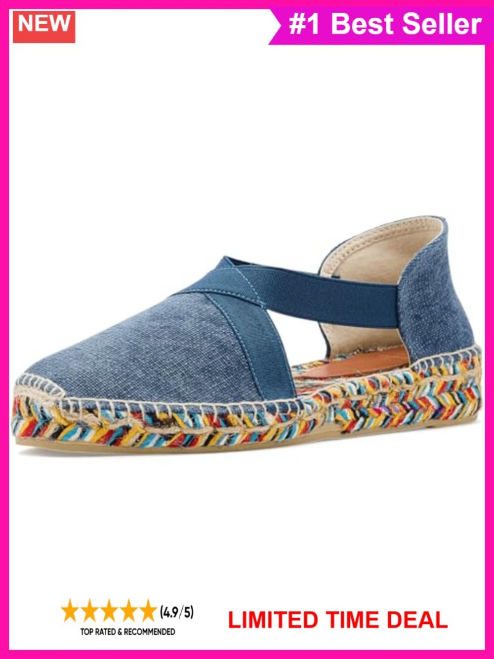 Toni Pons Elba Cotton Espadrille Platform Sandal